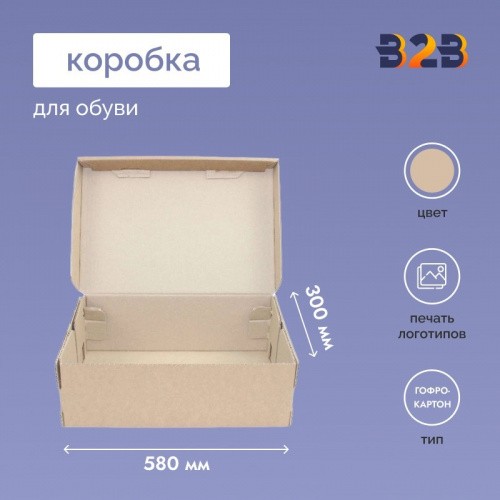 Коробка для обуви 580x300x120мм