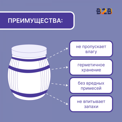 Пластиковая банка для меда 1.5 л