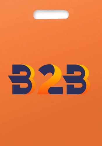 Пакет ВУР 30*40см(+3см), 60мкм, ПВД, оранжевый